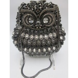 Large crystal trim Natasha Owl handbag